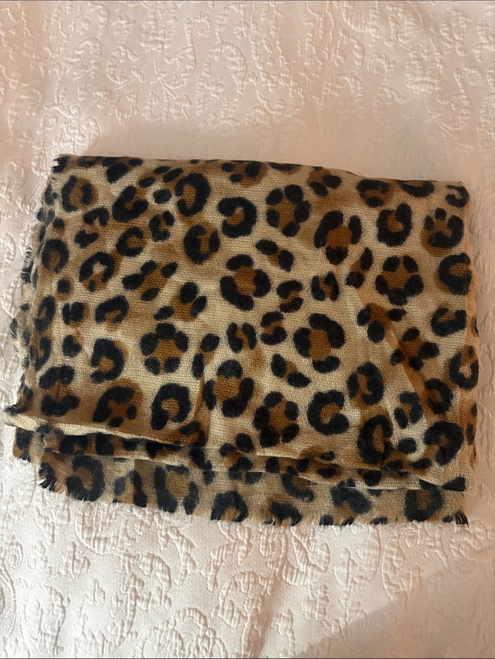 Lulla Collection by Bindya Leopard Print Scarf- Brown/Black